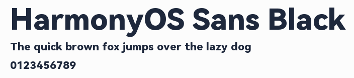 HarmonyOS Sans Black預覽圖