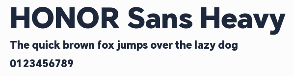 HONOR Sans Heavy預覽圖