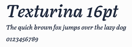 Texturina 16pt預覽圖
