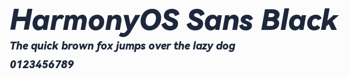 HarmonyOS Sans Black預覽圖