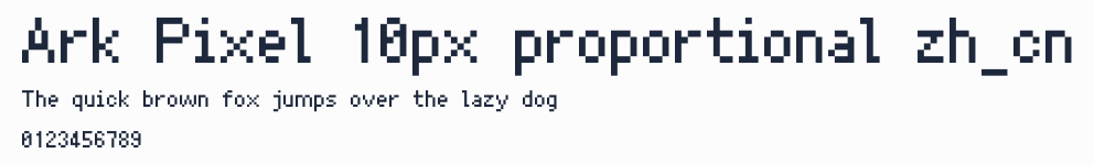 Ark Pixel 10px proportional zh_cn預覽圖