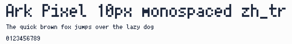 Ark Pixel 10px monospaced zh_tr預覽圖