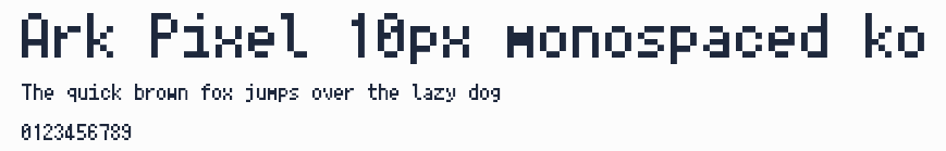 Ark Pixel 10px monospaced ko預覽圖
