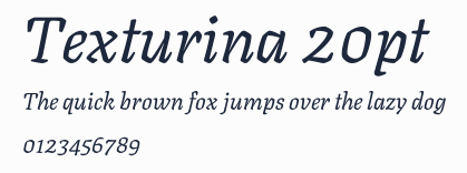 Texturina 20pt預覽圖
