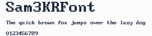 Sam3KRFont預覽圖