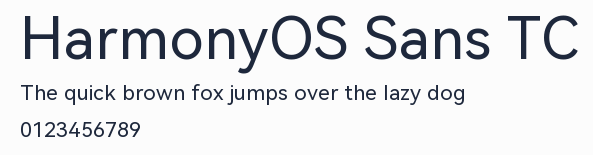 HarmonyOS Sans TC預覽圖