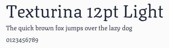 Texturina 12pt Light預覽圖