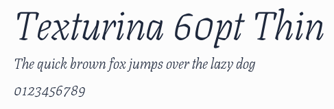 Texturina 60pt Thin預覽圖