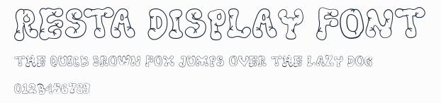 Resta Display Font預覽圖
