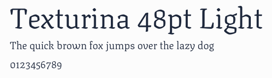 Texturina 48pt Light預覽圖