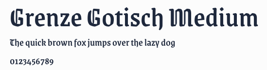 Grenze Gotisch Medium預覽圖