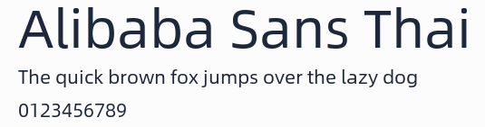 Alibaba Sans Thai預覽圖