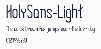 HolySans-Light預覽圖