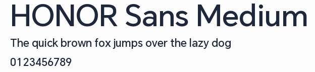 HONOR Sans Medium預覽圖
