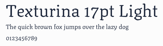 Texturina 17pt Light預覽圖