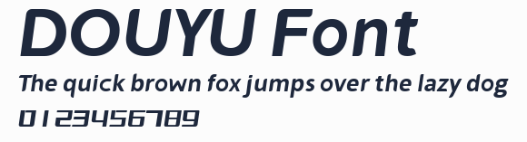 DOUYU Font預覽圖