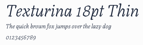 Texturina 18pt Thin預覽圖