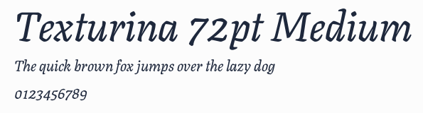 Texturina 72pt Medium預覽圖