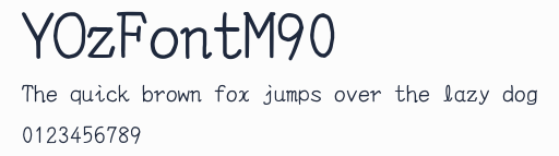 YOzFontM90預覽圖