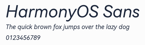 HarmonyOS Sans預覽圖