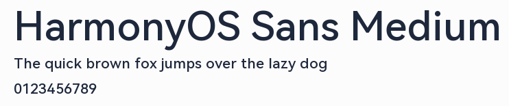 HarmonyOS Sans Medium預覽圖