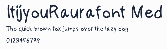 ItijyouRaurafont Med預覽圖