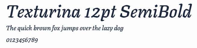 Texturina 12pt SemiBold預覽圖