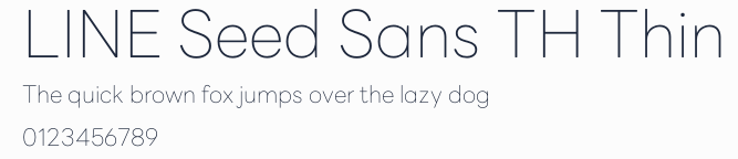 LINE Seed Sans TH Thin預覽圖