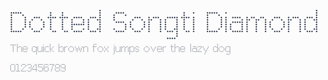 Dotted Songti Diamond預覽圖