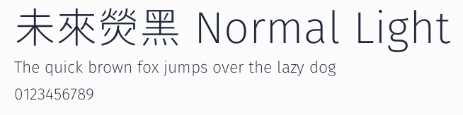 未來熒黑 Normal Light預覽圖