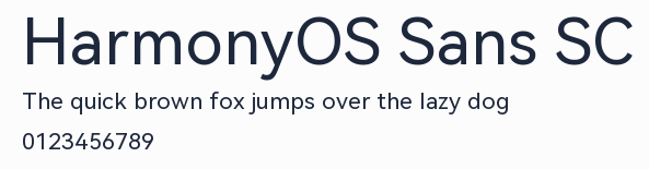HarmonyOS Sans SC預覽圖