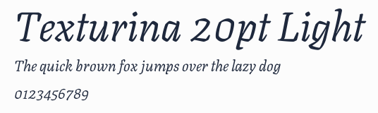 Texturina 20pt Light預覽圖