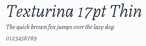 Texturina 17pt Thin預覽圖