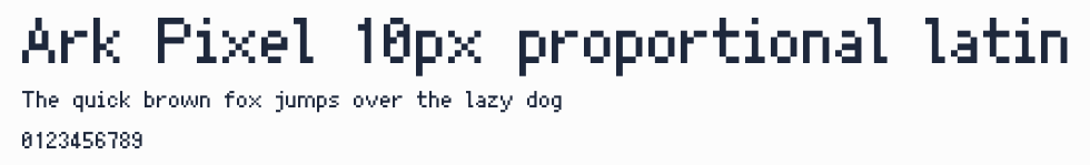 Ark Pixel 10px proportional latin預覽圖