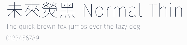 未來熒黑 Normal Thin預覽圖