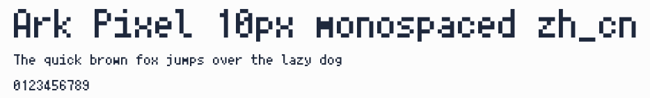 Ark Pixel 10px monospaced zh_cn預覽圖