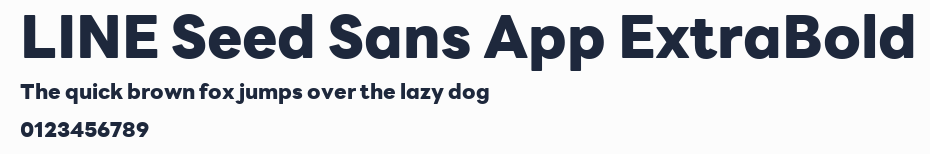 LINE Seed Sans App ExtraBold預覽圖