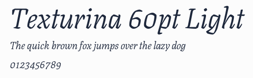 Texturina 60pt Light預覽圖