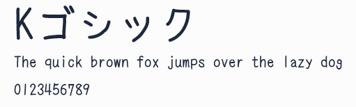 Kゴシック預覽圖