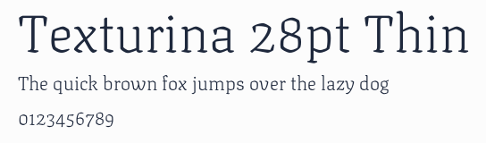 Texturina 28pt Thin預覽圖