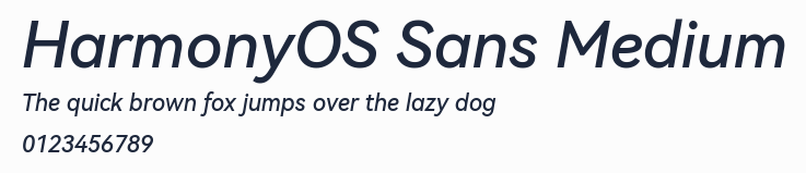 HarmonyOS Sans Medium預覽圖