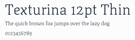 Texturina 12pt Thin預覽圖