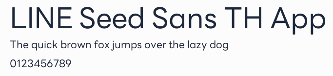 LINE Seed Sans TH App預覽圖