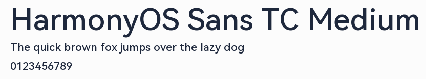 HarmonyOS Sans TC Medium