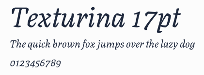 Texturina 17pt預覽圖