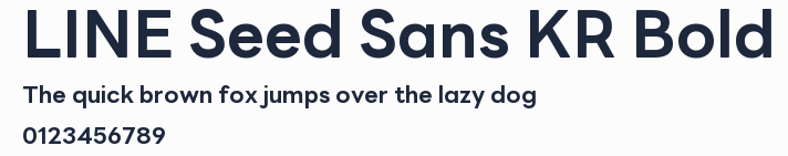 LINE Seed Sans KR Bold預覽圖