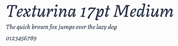 Texturina 17pt Medium預覽圖