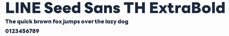 LINE Seed Sans TH ExtraBold預覽圖