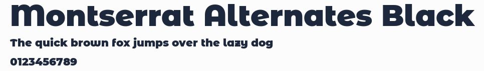 Montserrat Alternates Black預覽圖
