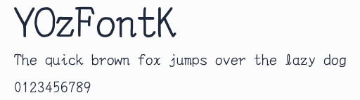 YOzFontK預覽圖